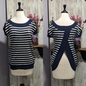 Juicy Couture open back striped top
